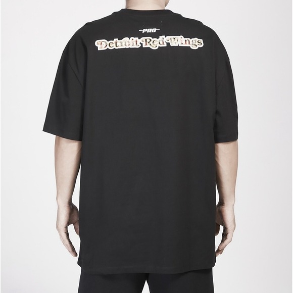 NEW Pro Standard NHL Detroit Red Wings Men's Black Pro Prep XL Crew Neck Shirt - Picture 2 of 14